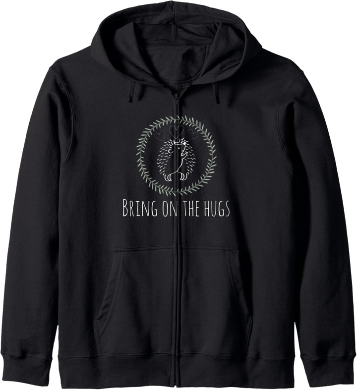 Lustiges Igel-Design zum Auftragen der Umarmungen Kapuzenjacke