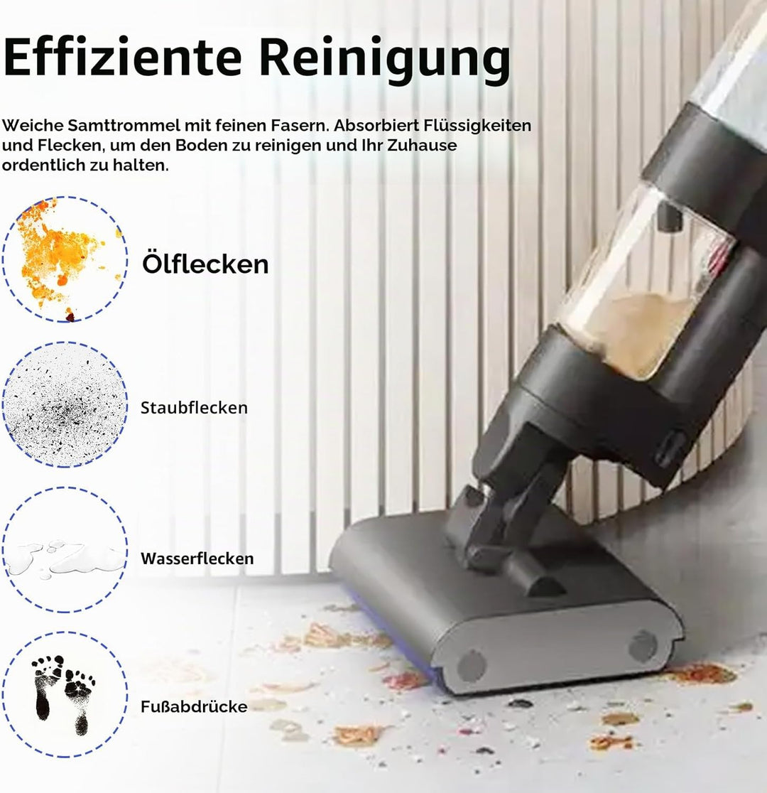 Ersatzrollen Bürsten für Dyson Wash G1, 2 Stück Ersatzrollen Bürstenstreifen Walzen für Dyson Wash G
