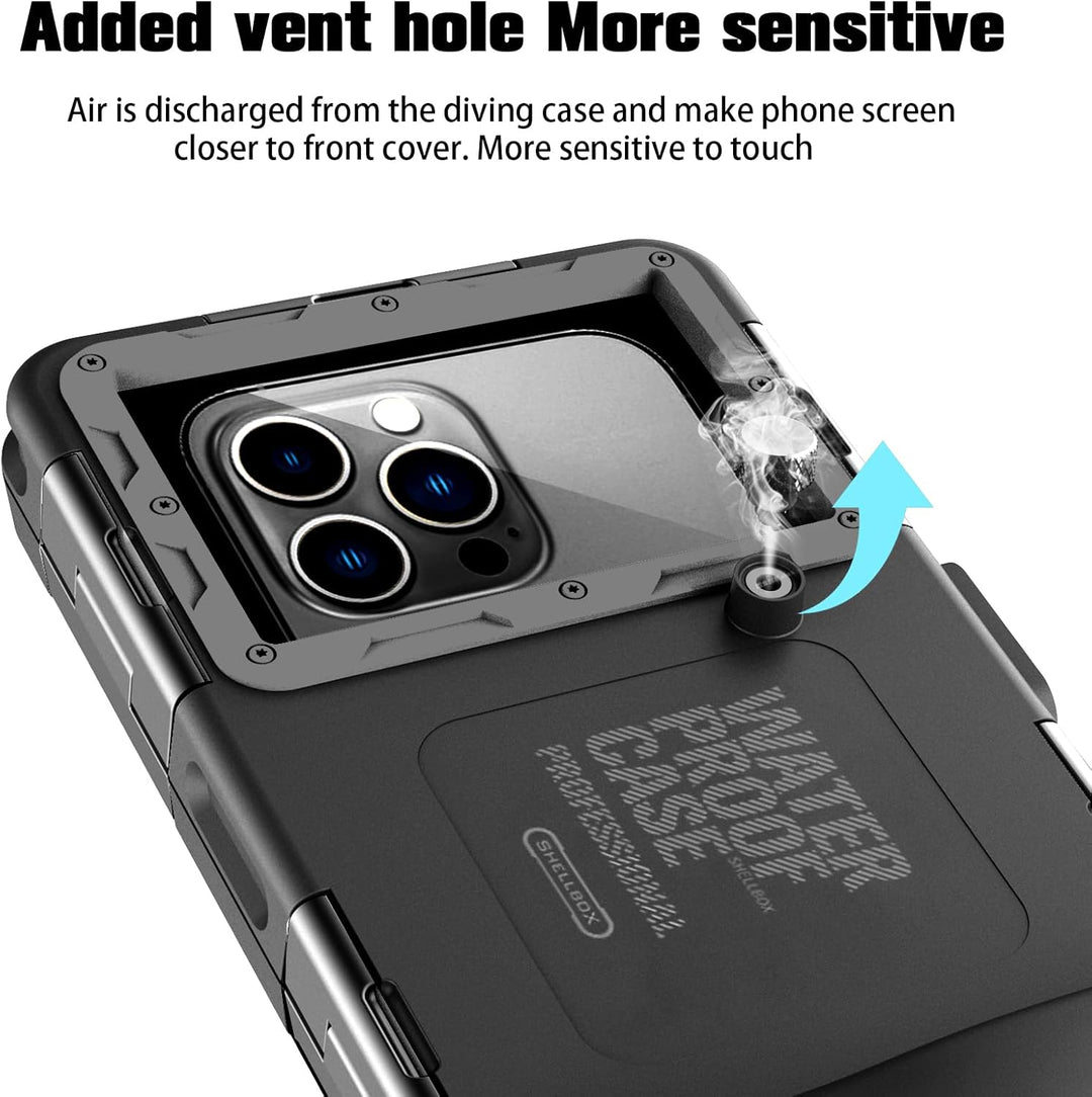 ZLIME wasserdichte Handyhülle 7.0 Zoll Unterwasser Wasserfeste Handy Wasserschutzhülle Handytasche,