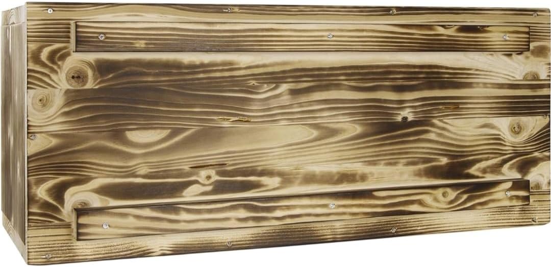 Igelhaus Igelhotel Igelhütte Futterhaus für Igel Igelfutterhaus edel geflammt (IG)