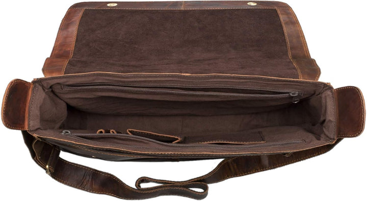 STILORD Hannes Umhängetasche Leder Herren Damen Vintage A4 gross Messenger Bag Uni Arbeit Büro Busin