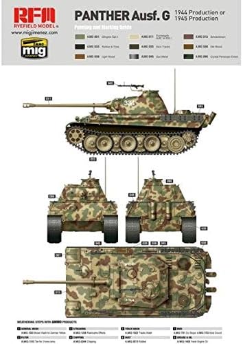 Rye Field Model RM5018 Modellbausatz Sd.Kfz. 171 Panther AUSF.G, Mehrfarbig