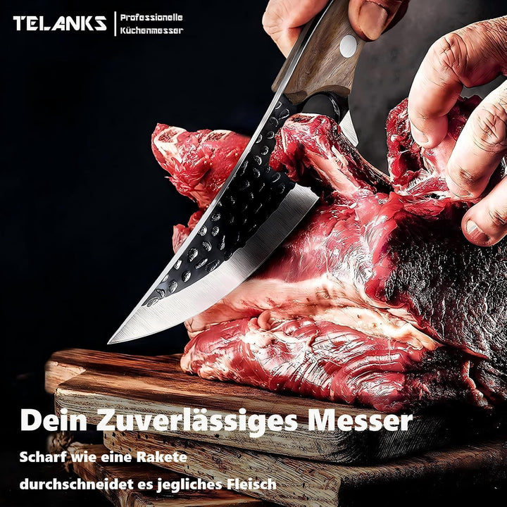 Küchenmesser für alle Zwecke, Handgemachte Huusk-Messer Japan Original, Japanisches Kochmesser Profi