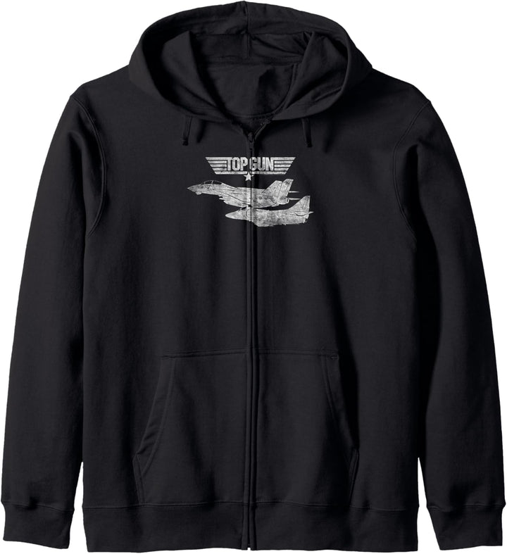 Top Gun Weisse Flugzeuge Kapuzenjacke