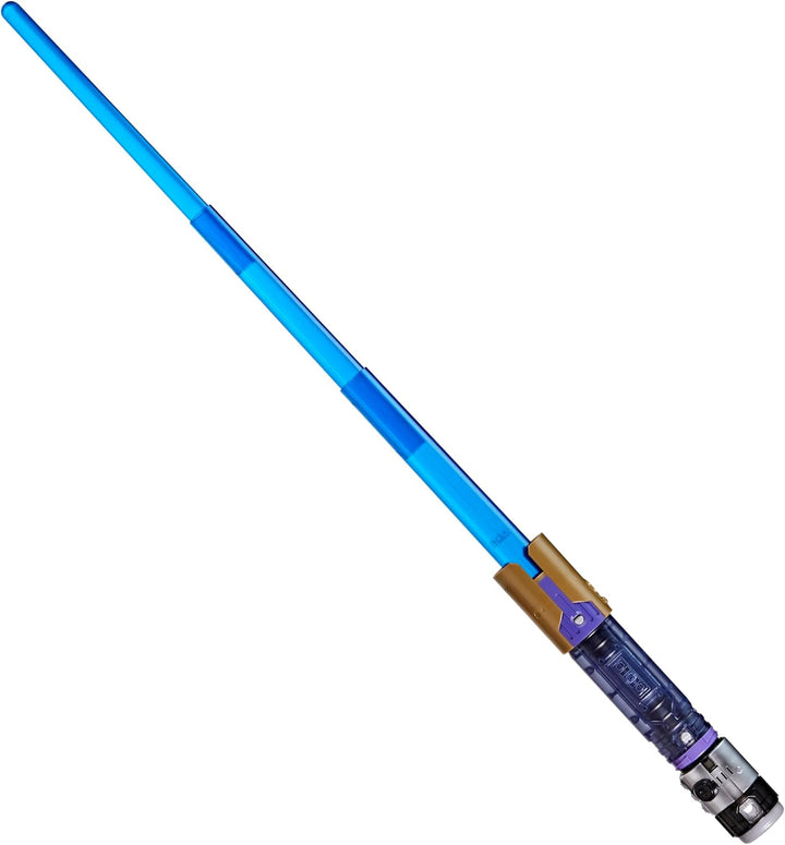 Star Wars Lightsaber Forge Kyber Core Jedi Master mit blauen Lichteffekten im transparenten Kern, Sp