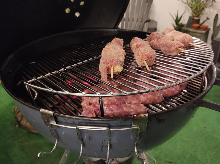 GFTIME 52,3cm Warmhalterost Rund für Weber 57cm Holzkohlegrills, Weber One-Touch, Performer, Grillen