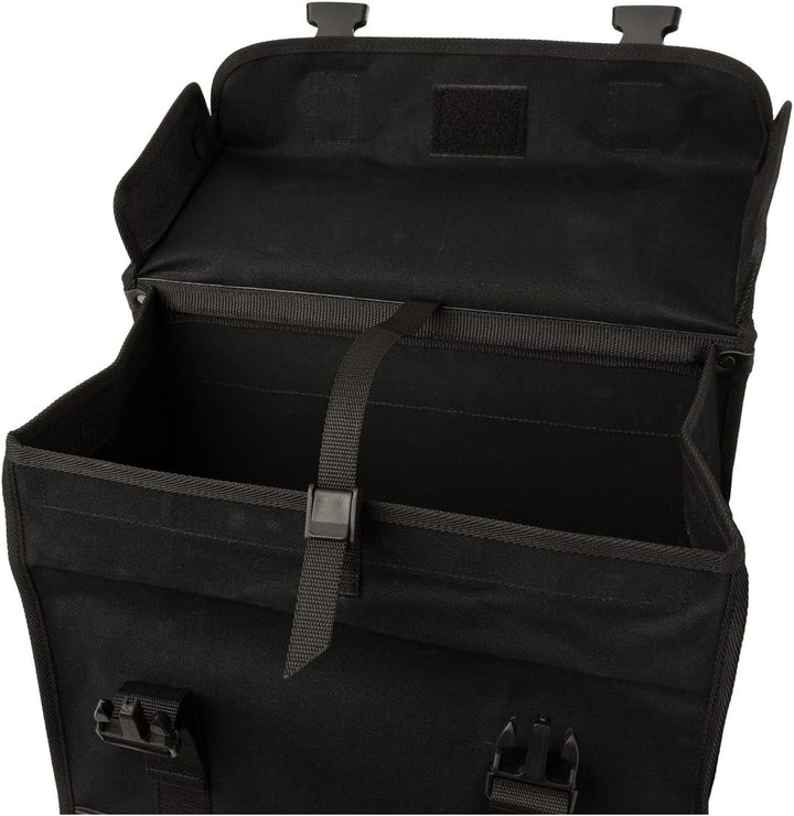 FAST RIDER Canvas 37 Doppelte Fahrradtasche für Gepäckträger, 65L Seitentasche Fahrrad, 100% Kanevas