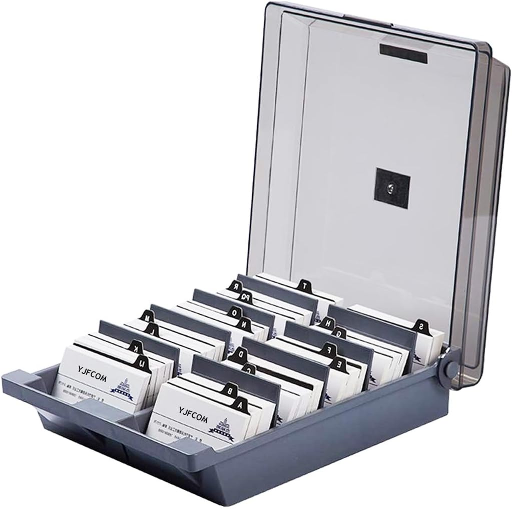 Visitenkartenhalter Visitenkartenbox Magnetkarte Klassifizierung A-Z Register (1000 Karten), 1000 Ka