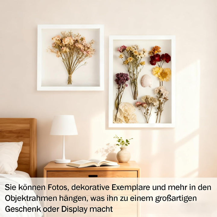 Bilderrahmen zum Befüllen, Tiefer Bilderrahmen zum Befüllen 30 x 30 cm, mit Transparente Acrylplatte