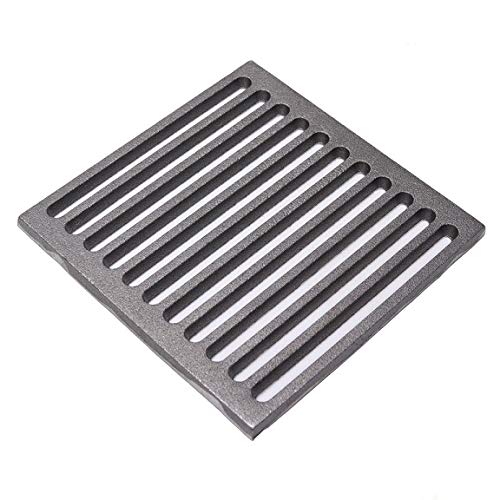 Grillrost 23,5 x 23,5 cm für Kamin, Grill, Boden für Ascheansammlung.