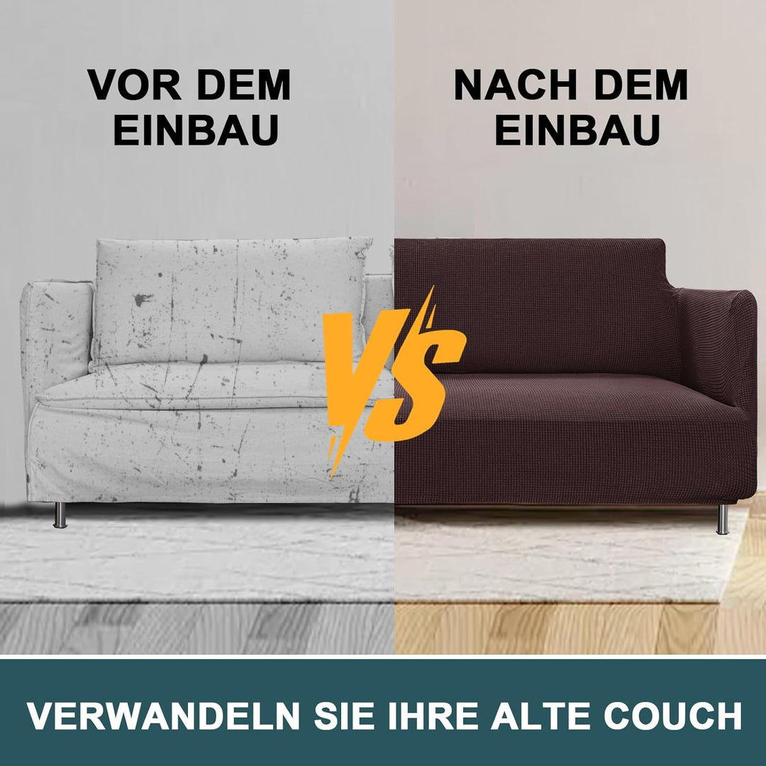 BellaHills Wasserdicht Sofabezug Übergrösse 2 Sitzer (172-190cm), Stretch Sofa Cover, Elastischer So