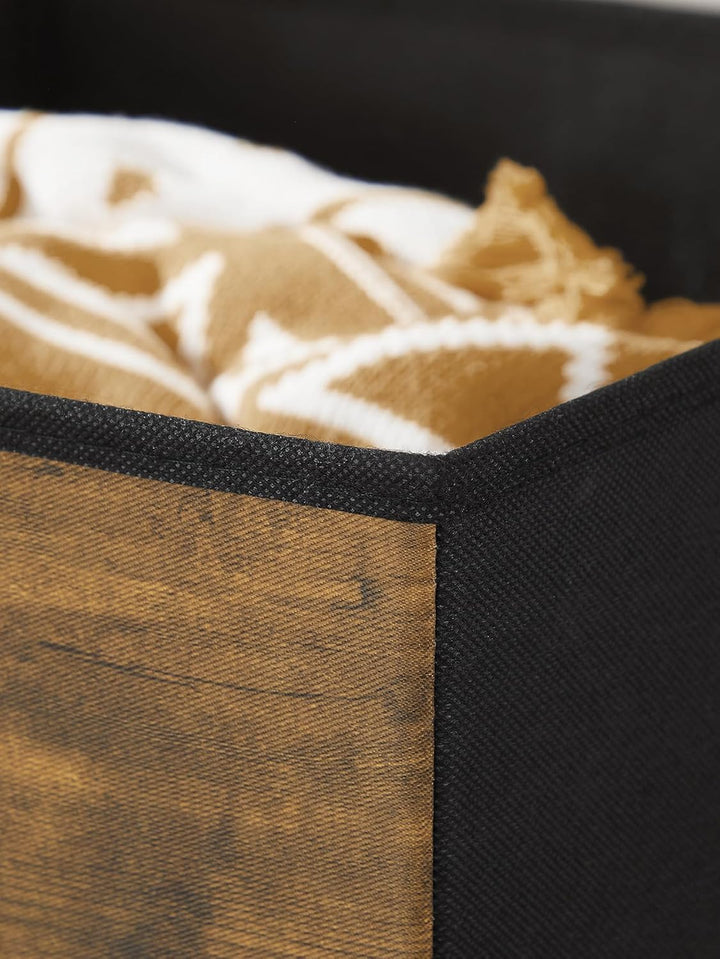 SONGMICS Aufbewahrungsbox, 6er Set, Ordnungsboxen, Vliesstoff, Faltbox, 30 x 30 x 30 cm, Stoffbox, f