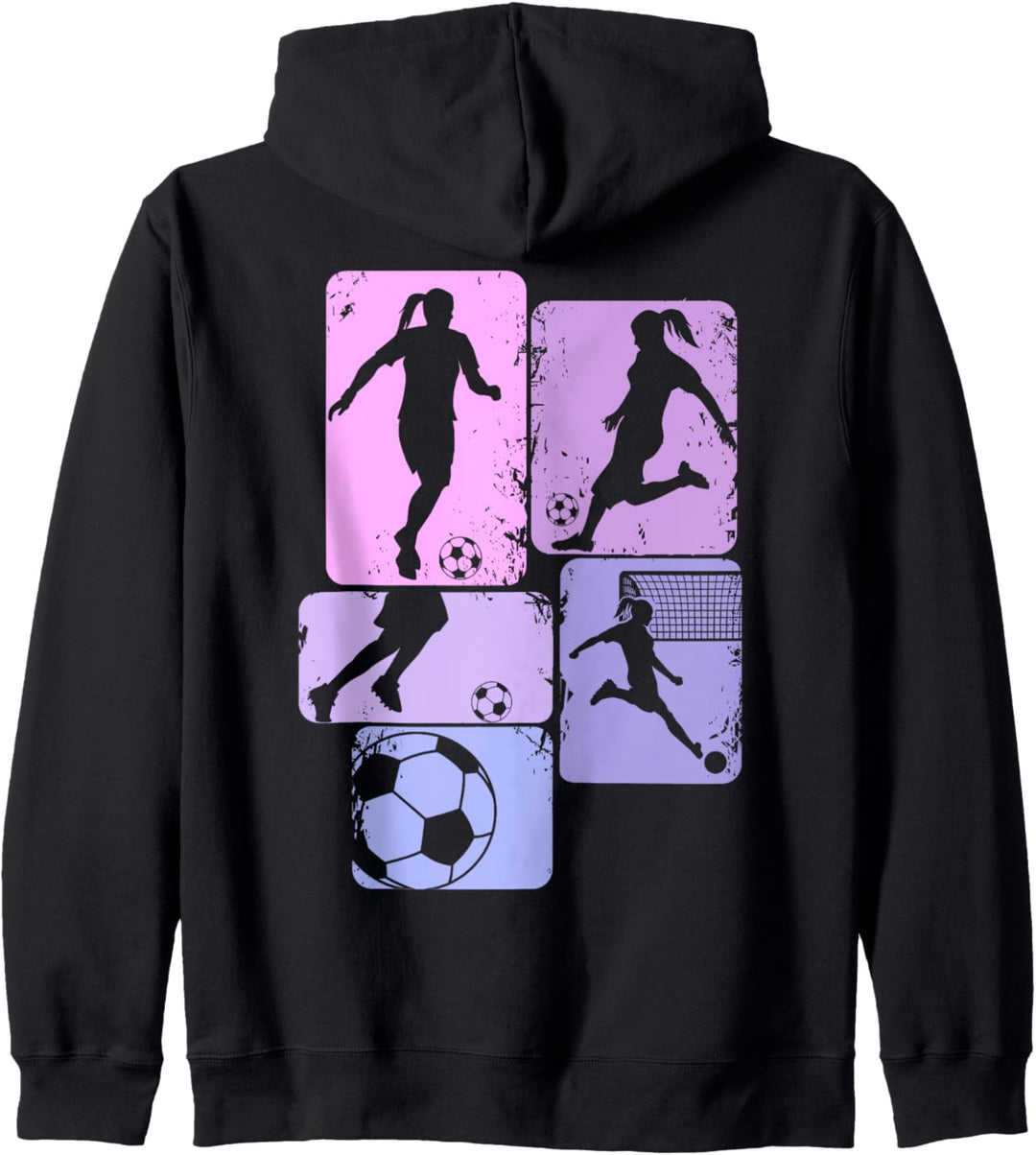 Fussball Mädchen Fussballerin Damen Fussballspielerin Kapuzenjacke