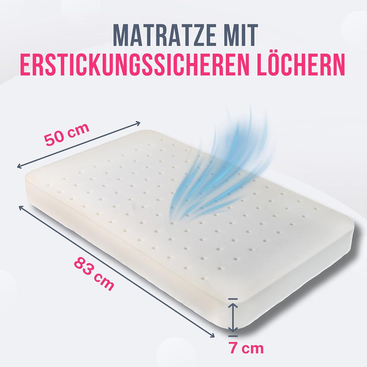GOYSILA Next to Me Matratze Chicco Oeko-tex Babymatratze 83x50x7cm Anti-Erstickung Weich Baby Kinder