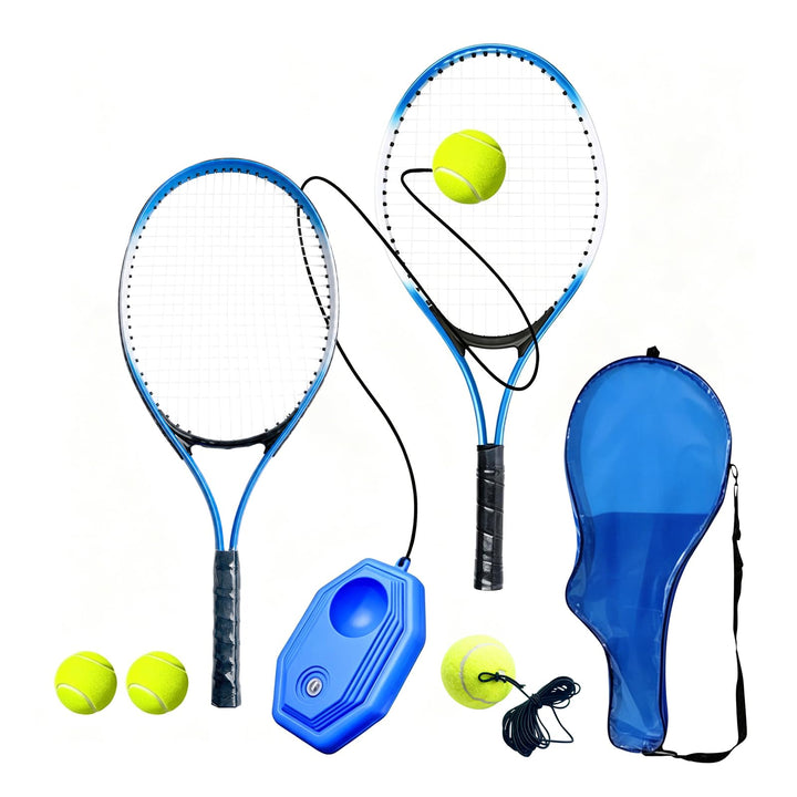 Kinder Tennisschläger, Langlebige Tennisschläger aus Eisenlegierung, Anfänger Übungsschläger mit Bal