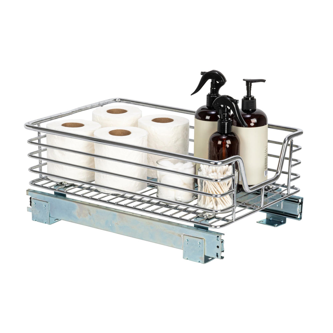Household Essentials Glidez C1217-1 Schubladen-Organizer, ausziehbar, Chrom, 29 cm breit 11.5 in (Wi