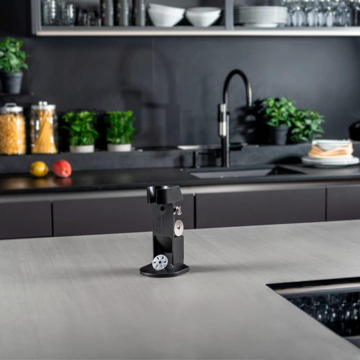 bamix Zubehör Stand Deluxe für alle bamix Stabmixer, Halter freistehend oder Wandmontage, Schwarz, S