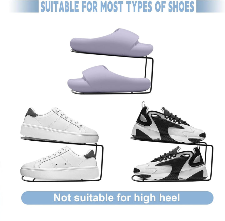 Schuhstapler Platzsparend Schuhorganizer Schuhregal Für Schränke Schuhaufbewahrung Platzsparend Schu