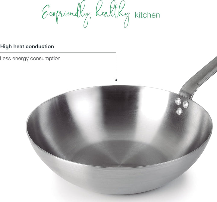 LACOR Wok, FERRUM Stahl, Grey 50 x 28 x 180 cm 50 x 28 x 180 cm Grau, 50 x 28 x 180 cm Grau