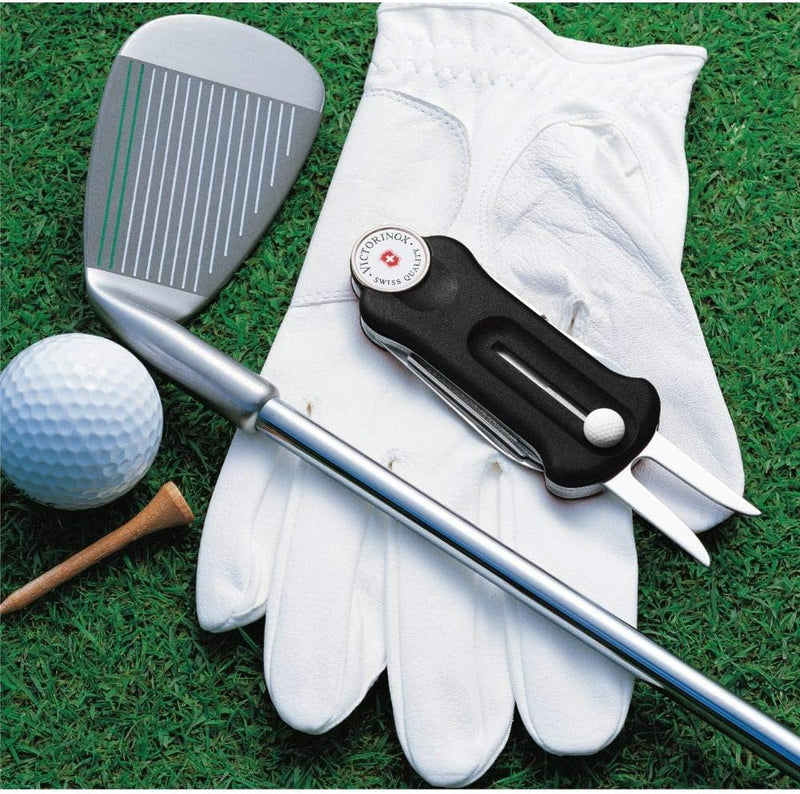 Victorinox, Schweizer Taschenmesser, Golf Tool, Multitool, Outdoor, 10 Funktionen, Klinge, gross, Re