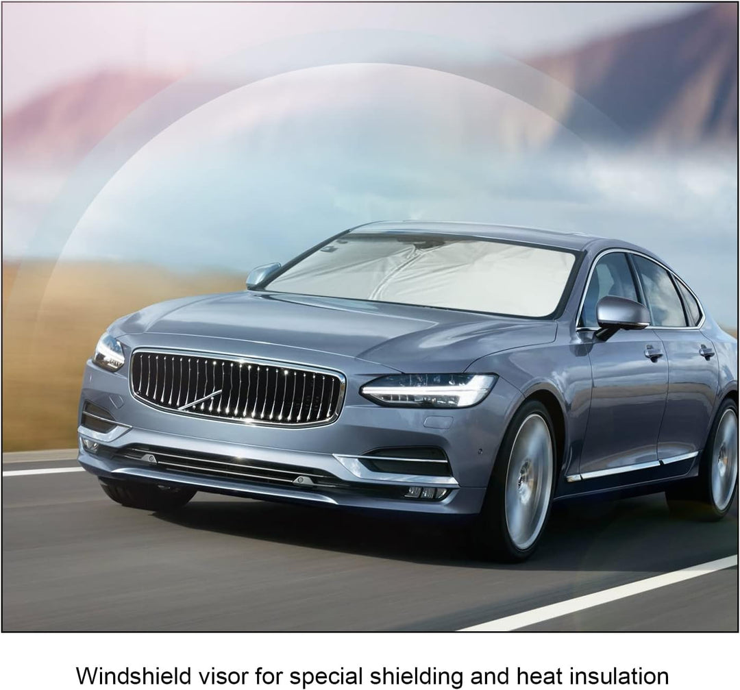 BIXUAN Sonnenschutz kompatibel mit Volvo S90 V90 CC 2017-2023 Windschutzscheibe für V90 das Auto Fro