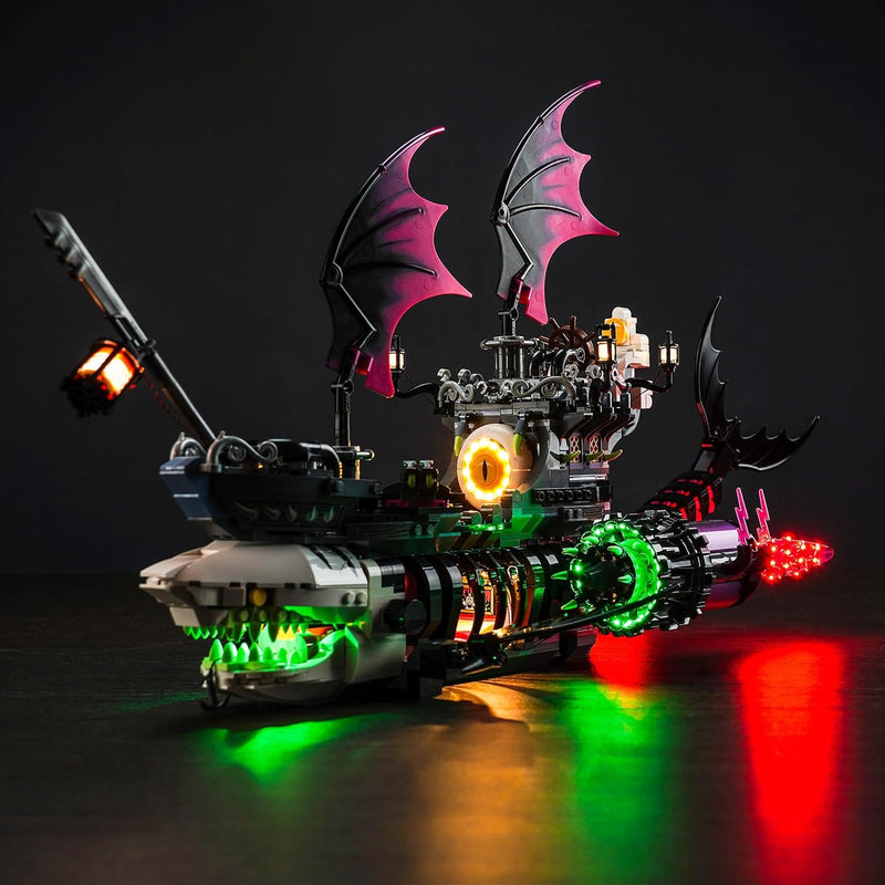 Led Licht Set für Lego 71469 DREAMZzz Albtraum-Haischiff (Kein Lego), Dekorationsbeleuchtungsset für