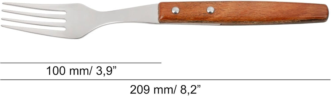 Arcos 377700 Table Messer - Steakmesser Set 12 Stück (6 Messer + 6 Gabel) - Edelstahl - HandGriff Pa