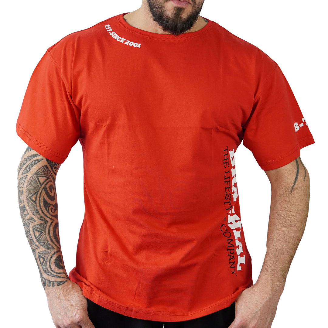 Brachial Premium Herren T-Shirt Gym Loose-Fit - für Freizeit Bodybuilding Workout Gym Kraftsport Fit