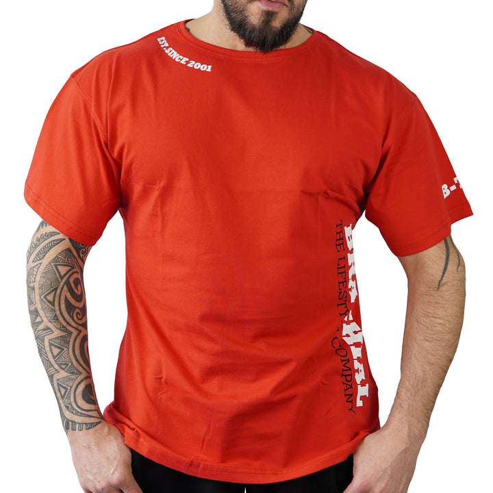 Brachial Premium Herren T-Shirt Gym Loose-Fit - für Freizeit Bodybuilding Workout Gym Kraftsport Fit