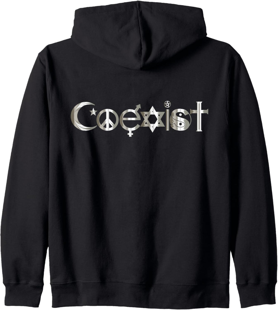 WELT RELIGION TAG OCCULT SIGN SPRUCH DEKORATION DAMEN HERREN Kapuzenjacke