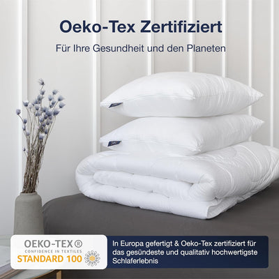 Fabsy Kopfkissen zum Schlafen 2er-Set–Luxuriöses Weiches Kühlendes Kopfkissen - Atmungsaktive Polyes