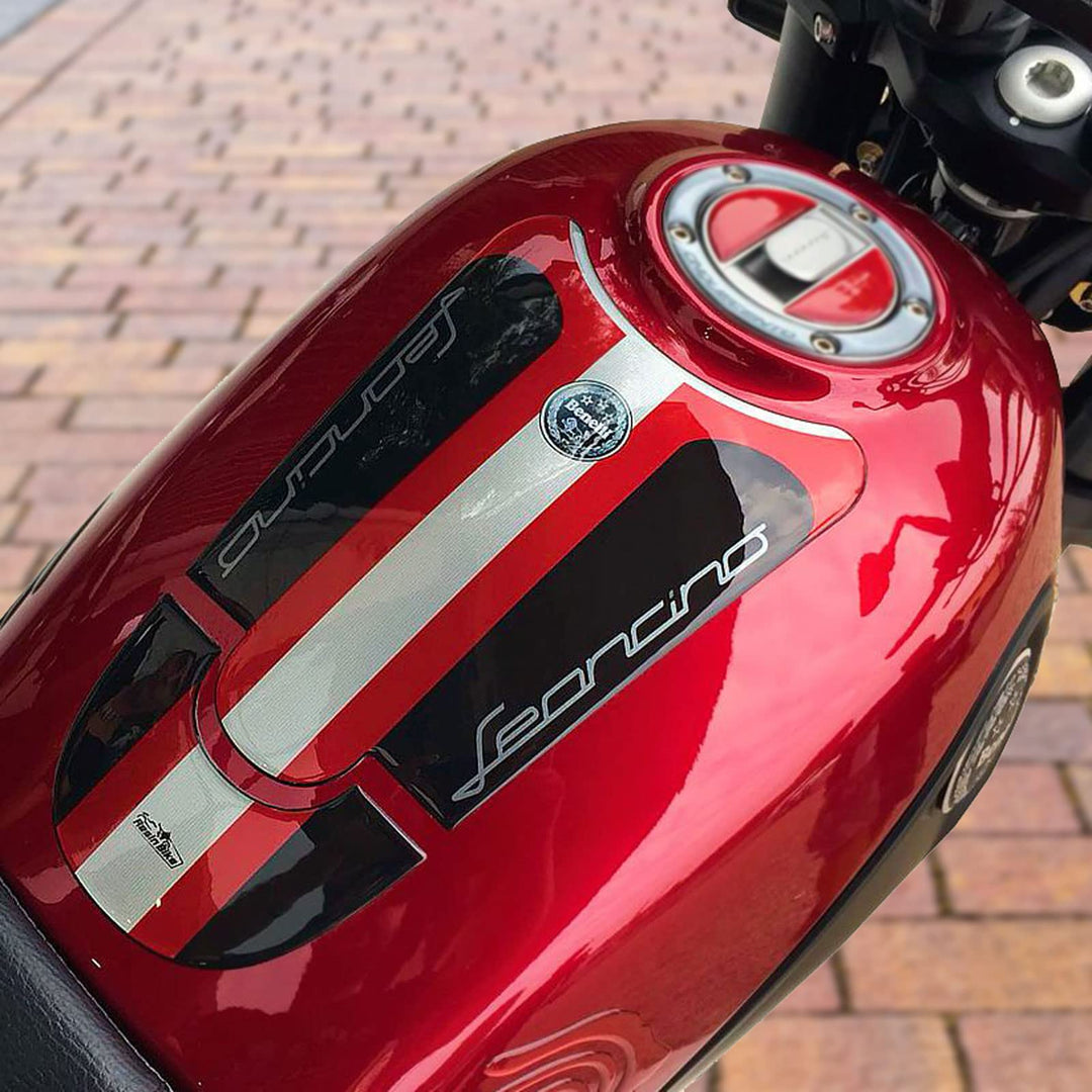 Resin Bike Aufkleber für Motorrad Kompatibel mit Benelli Leoncino 500 2017-2020 und Trail 5000. Tank