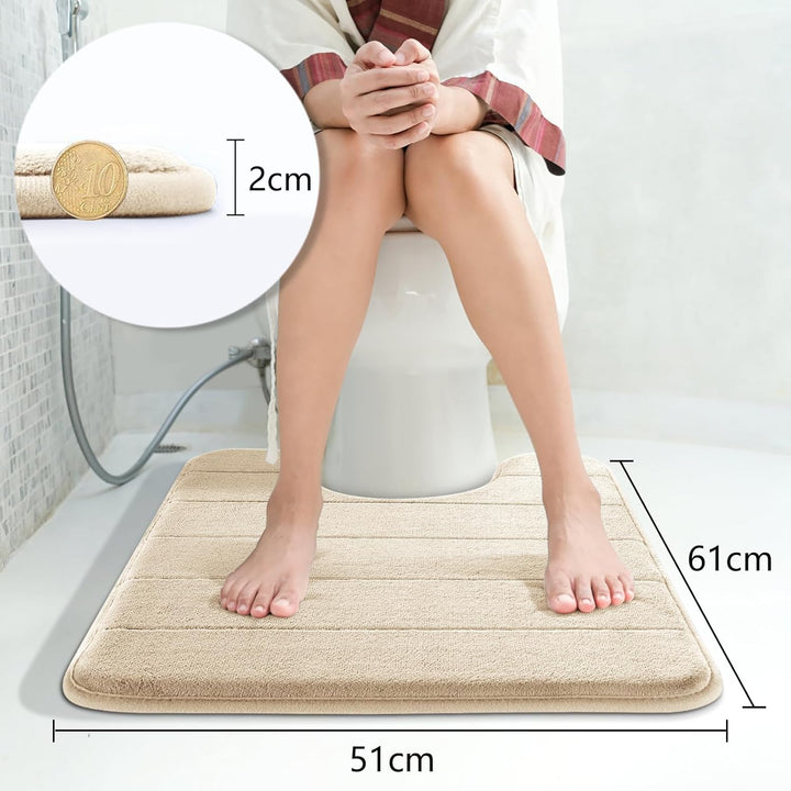 Yimobra Badematte rutschfest, 61 x 51 cm, Super Wasseraufnahme, Dick, Maschinenwaschbar, Leicht zu T