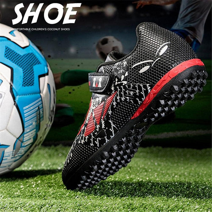 YisiNP Fussballschuhe Kinder Unisex Leicht rutschfest Trainingsschuhe Sommer Fussballschuhe für Kuns