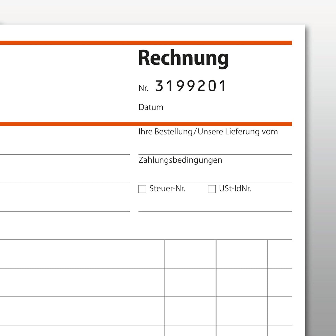 SIGEL SD131/5 Rechnungen fortlaufend nummeriert, A5, 2x50 Blatt, selbstdurchschreibend, 5er Pack