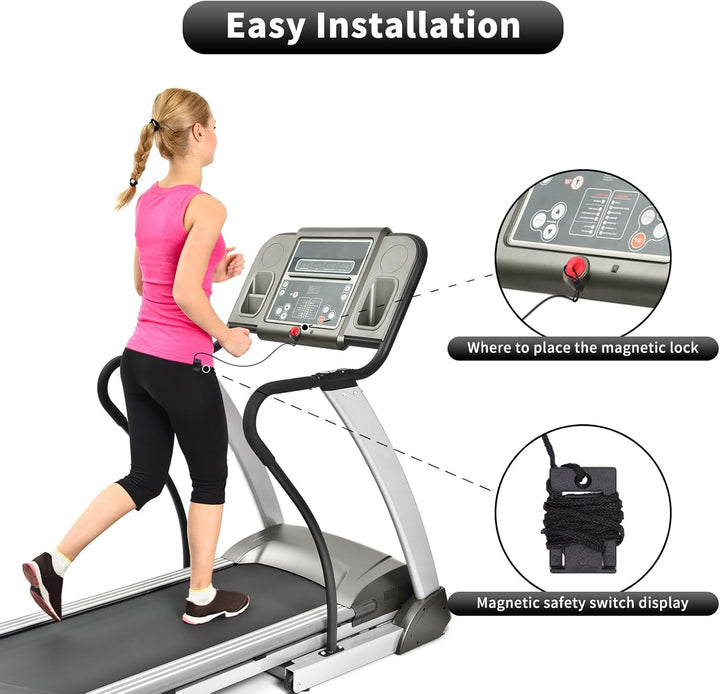 2 Stück Universal-Sicherheitsschlüssel Für Laufmaschine, Not-Aus-Schalter, Laufband, Magnetischer Si