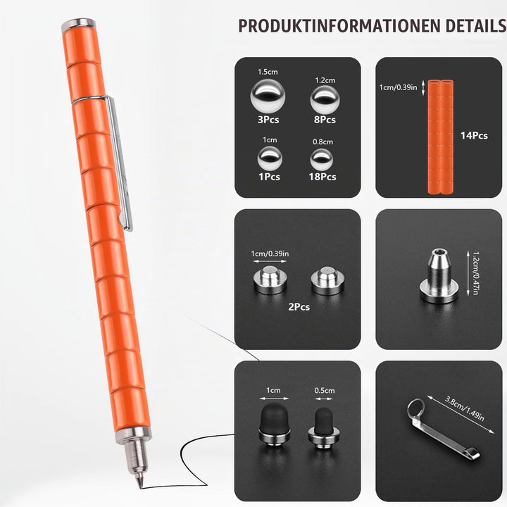 Rayong Magnetischer Kugelschreiber,Fidget Pen Magnet Stift,Coole Gadgets Stressabbau Druckkugelschre