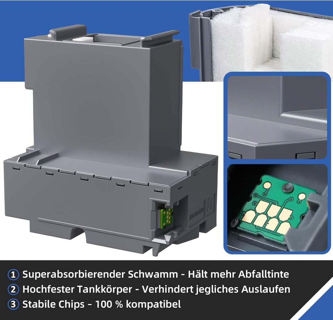 Spaceink T04D1/T04D100 Wartungsbox Kompatibel für Epson ET-15000 ET-4750 ET-3750 ET-4850 ET-3850 ET-