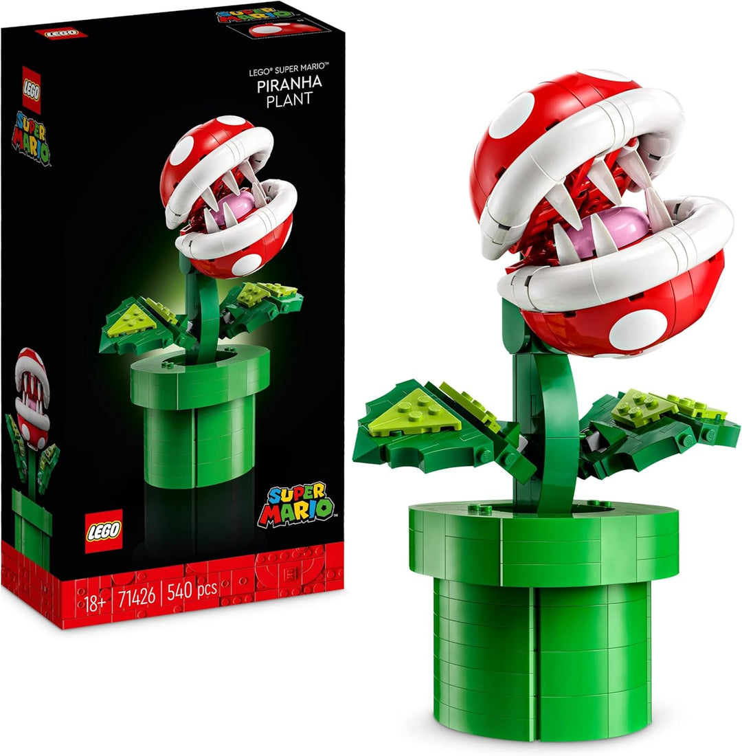 LEGO Super Mario 71426 Piranha-Pflanze, bewegliche Figur mit Röhre und 2 Teilen, Modell für Erwachse