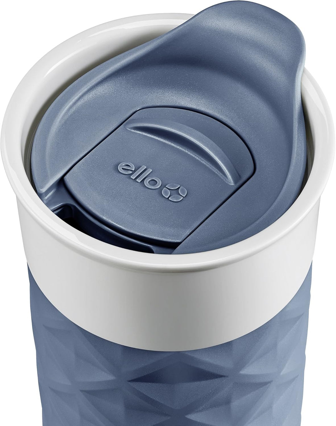 Ello Ogden BPA-freie Keramik-Reisebecher mit Deckel, 473 ml Nachtblau, Nachtblau