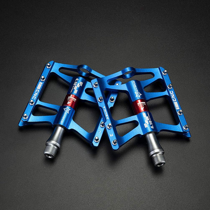 ROCKBROS Fahrrad Pedale 9/16" MTB BMX Rennrad 4 Sealed Bearings CNC Eloxiert Mit Abgedichtete Lager
