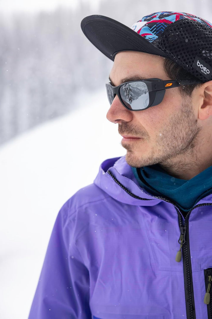 Julbo Unisex Camino Sonnenbrille, Einheitsgröße Schwarz / Rot