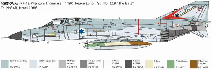 Italeri 2818 1:48 RF-4E Phantom II - Modellbau, Bausatz, Standmodellbau, Basteln, Hobby, Kleben, Pla