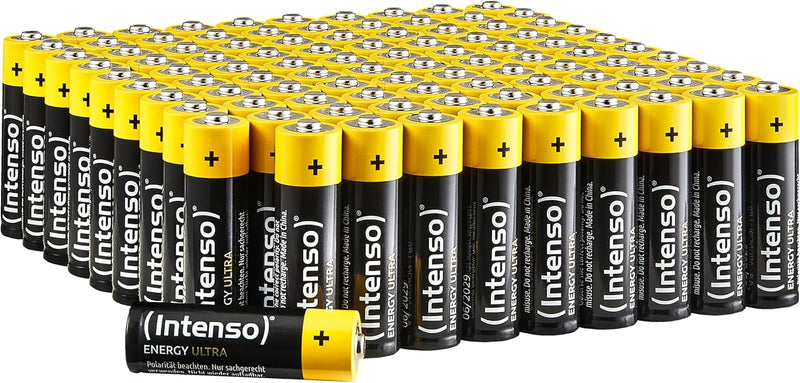 Intenso Energy Ultra AA Mignon LR6 Alkaline Batterien 100er Pack Single, Single