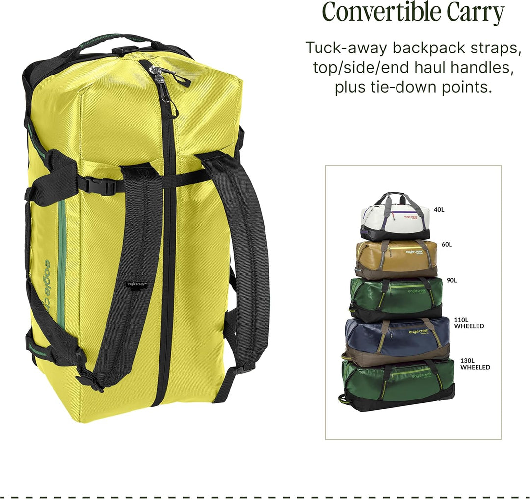 Eagle Creek Migrate Reiserucksack mit verstaubaren Rucksackgurten, Durchgehender Zugriff, breite Öff