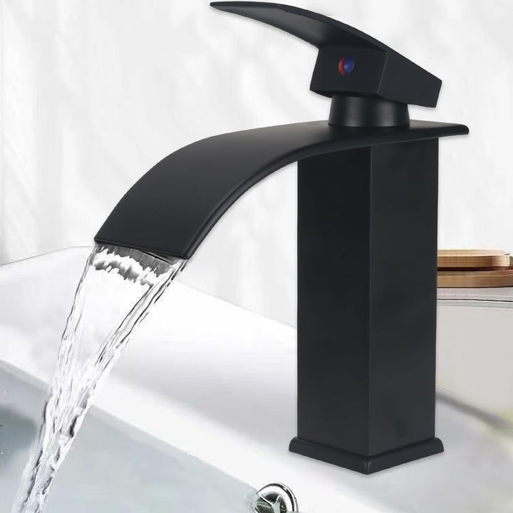 Wasserhahn Bad Wasserfall Wasserhahn Edelstahl Waschbeckenarmatur Waschtischarmatur Waschbecken Arma