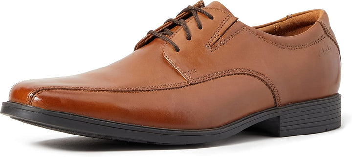 Clarks Herren Tilden Walk Oxford 42.5 EU Dark Tan Lea, 42.5 EU Dark Tan Lea