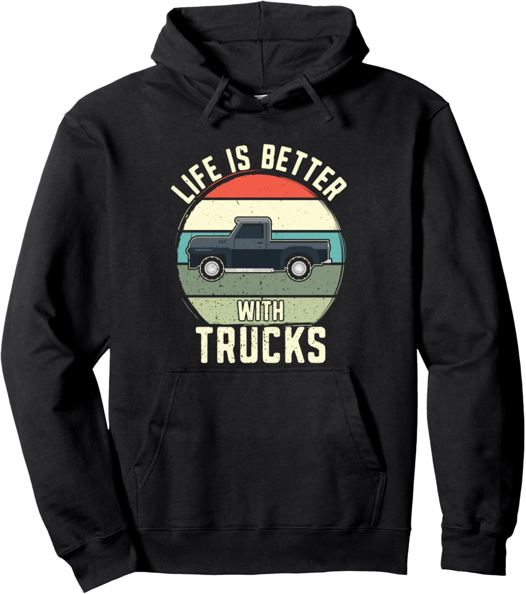 LKW Vintage Wagon Pickup 4x4 Pick-up LKW-Fahrer Pullover Hoodie