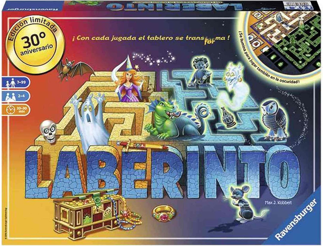 Ravensburger Laberinto Magico Glow In The Dark Brettspiel, 2-4 Spieler, Empfohlenes Alter 7+ (26692)