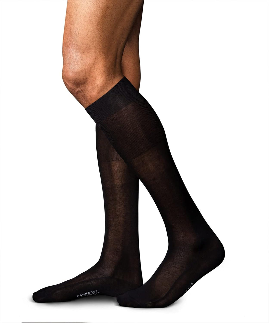 FALKE Herren No. 9 Kniestrümpfe atmungsaktive Baumwolle hochwertig seidiger Glanz elegant verstärkte